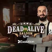 Dead or Alive: Saloon online game logo by Evolution on betriot-gr.gr