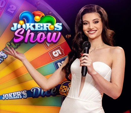 Official Live Dealer logo: Joker’s Show by Skywind Group at BetRiot